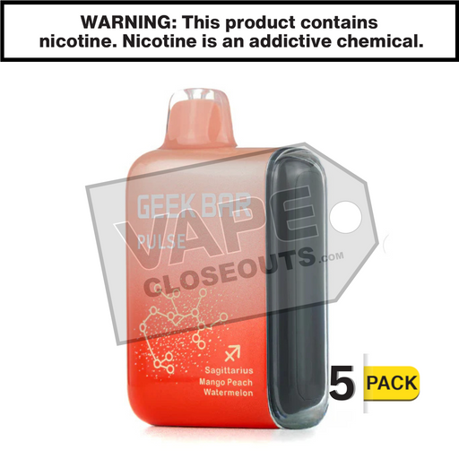 Mango Peach Watermelon Geek Bar Pulse Disposable Vape