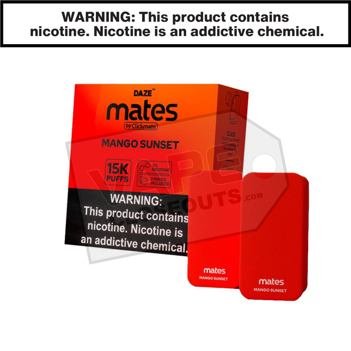 Mango Sunset 7 Daze Clickmate Mates Pods 2% Nicotine