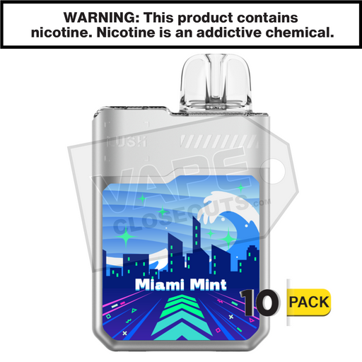 Miami Mint Geek Bar Digiflavor Lush 20K Disposable Vape 10 pack