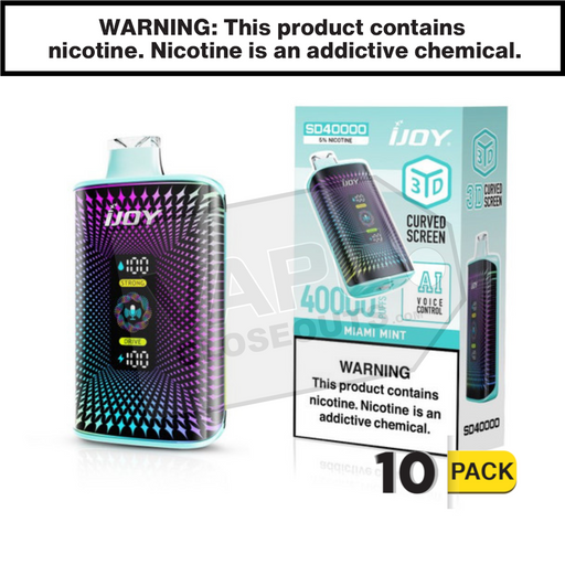 Miami Mint iJoy Bar SD40000 Disposable Vape 10 pack