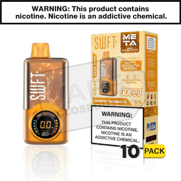 Orange Creamsicle SWFT Meta 30K Disposable Vape Orange Creamsicle SWFT Meta 30K Disposable Vape