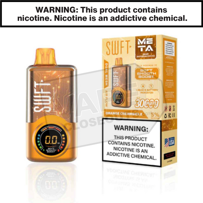 Orange Creamsicle SWFT Meta 30K Disposable Vape Orange Creamsicle SWFT Meta 30K Disposable Vape