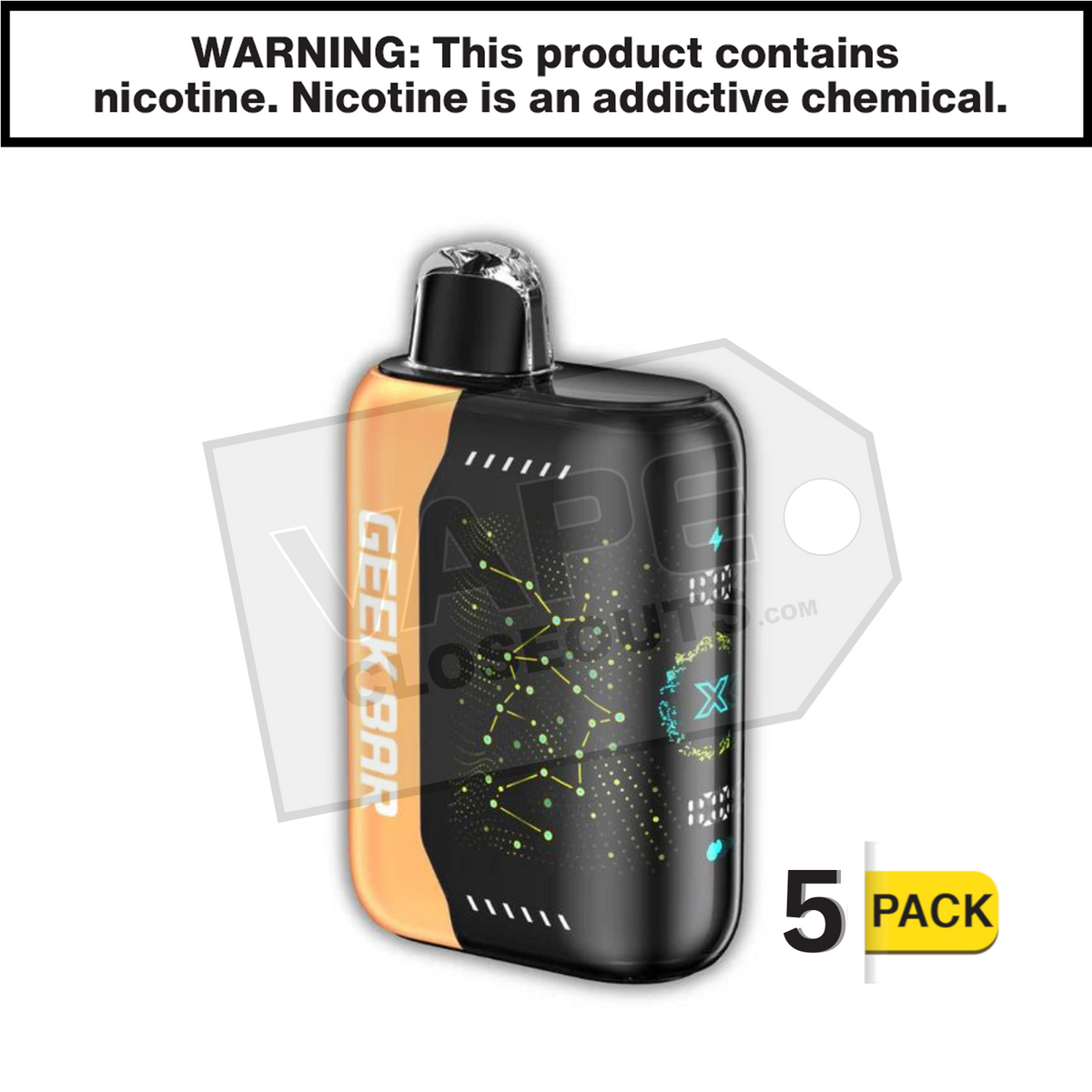 fun fab geek bar flavor Orange Fcuking Pulse X 25K Disposable Vape disposable device Flavor:Sky Walker Aquarius Geek Bar Flavor: