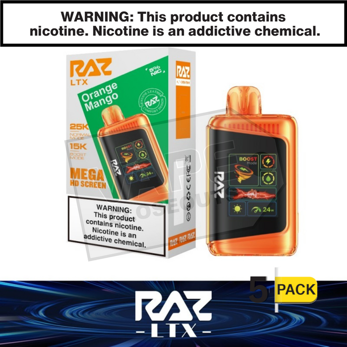 Orange Mango RAZ LTX 25K Disposable Vape Orange Mango RAZ LTX 25K Disposable Vape