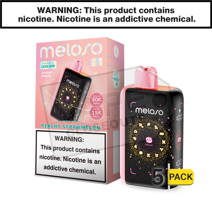 Peachy Strawmelon Geek Bar Meloso 30K Disposable Vape Peachy Strawmelon Geek Bar Meloso 30K Disposable Vape