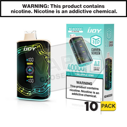 Pineapple Kiwi iJoy Bar SD40000 Disposable Vape 10 pack