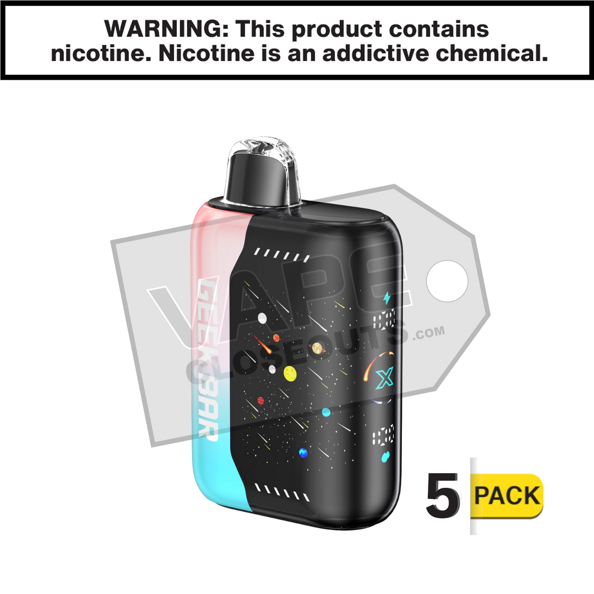 Pink and Blue Geek Bar Pulse X 25K Disposable Vape Pink and Blue Geek Bar Pulse X 25K Disposable Vape
