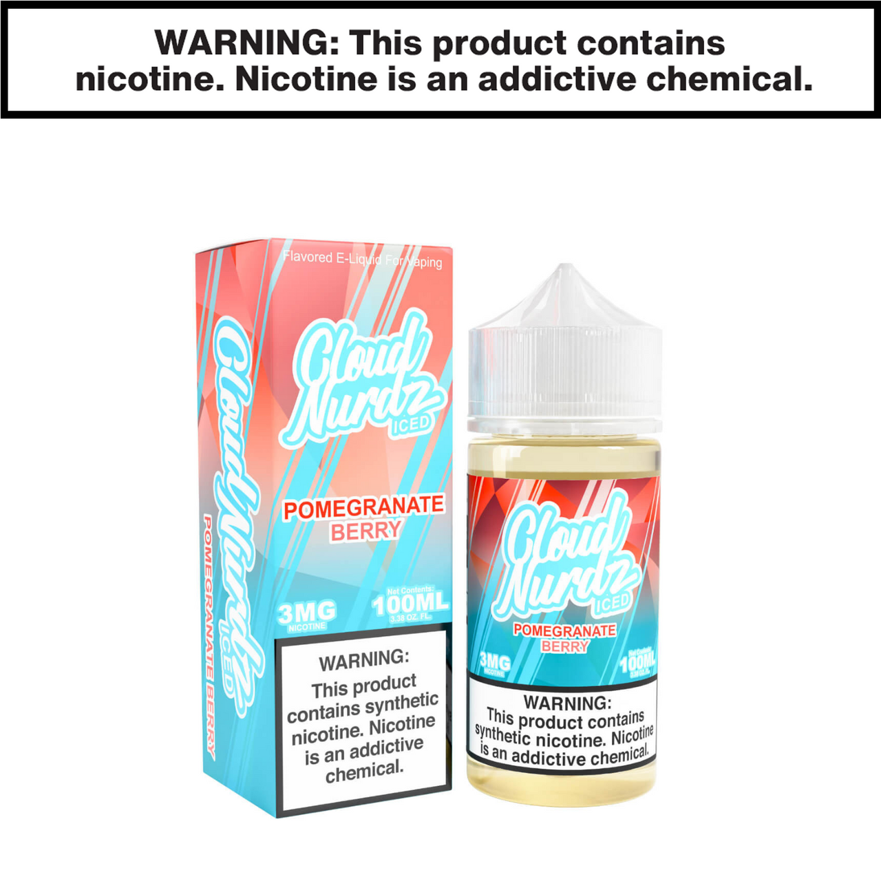 Pomegranate Berry Iced Freebase Cloud Nurdz eJuice 