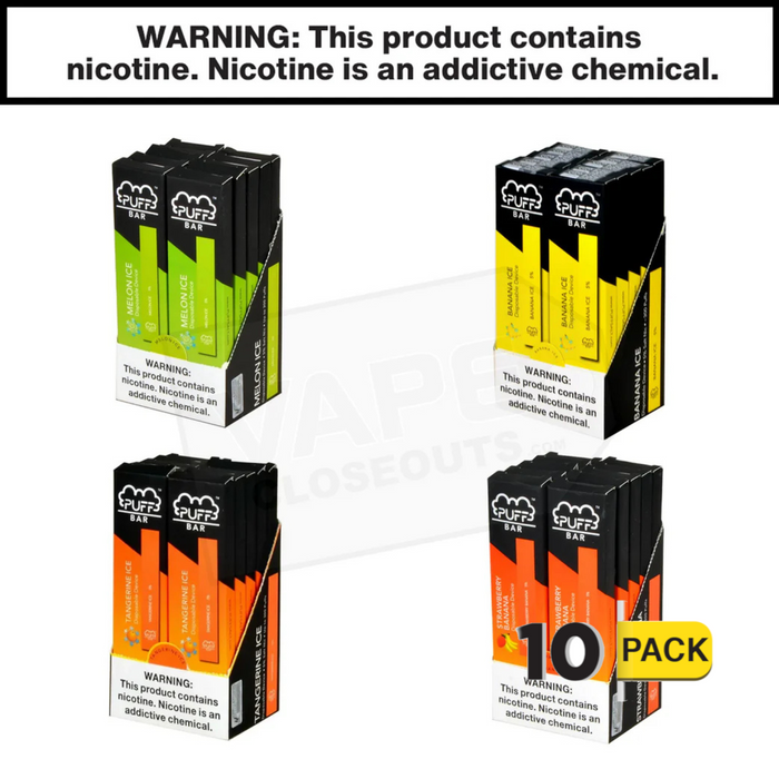 Puff Bar 5% Disposable Device (10 Pack) LIMITED EDITION Puff Bar 5% Disposable Device (10 Pack) LIMITED EDITION