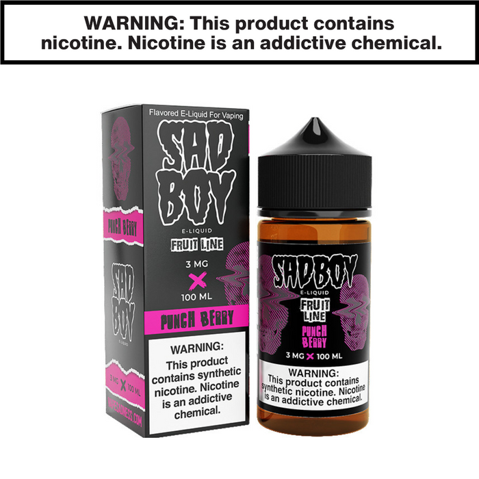 Punch Berry Sadboy eJuice 100mL Freebase