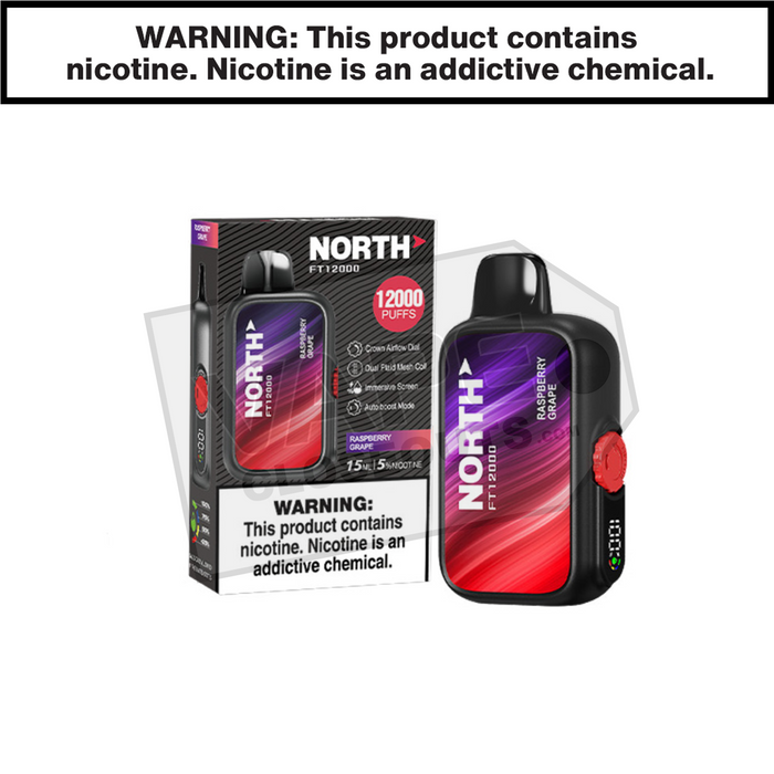 Raspberry Grape North FT12000 Disposable Vape Raspberry Grape North FT12000 Disposable Vape