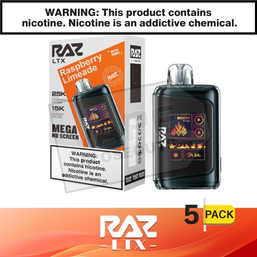 Raspberry Limeade RAZ LTX 25K Disposable Vape 