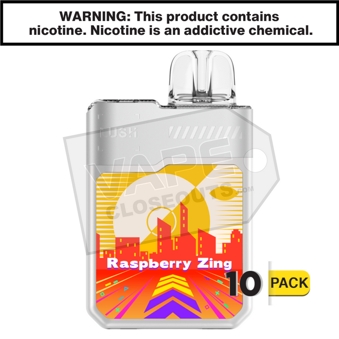 Raspberry Zing Geek Bar Digiflavor Lush 20K Disposable Vape 10 pack