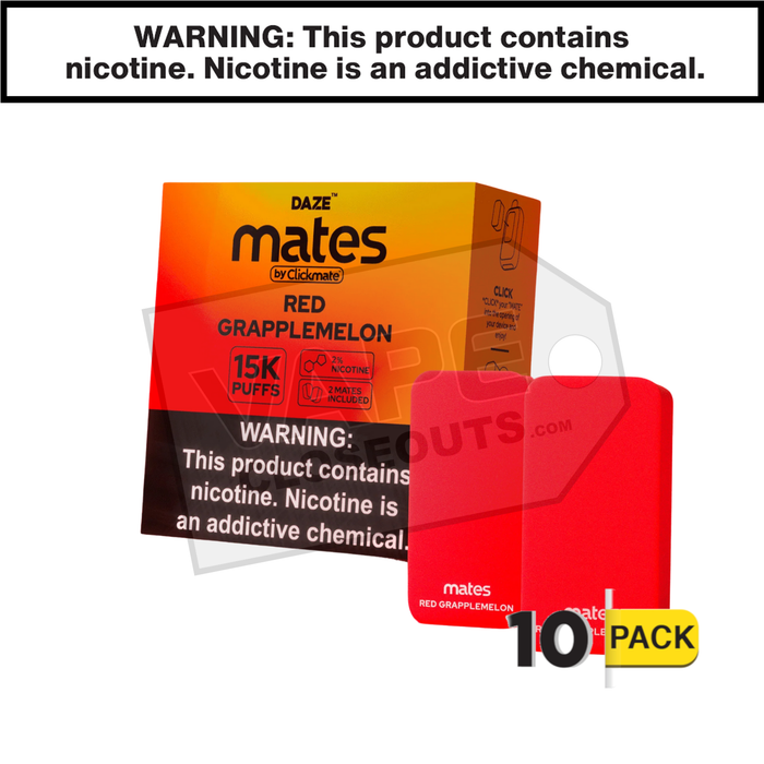 Red Grapplemelon 7 Daze Clickmate Mates Pods 2% Nicotine 10 Pack
