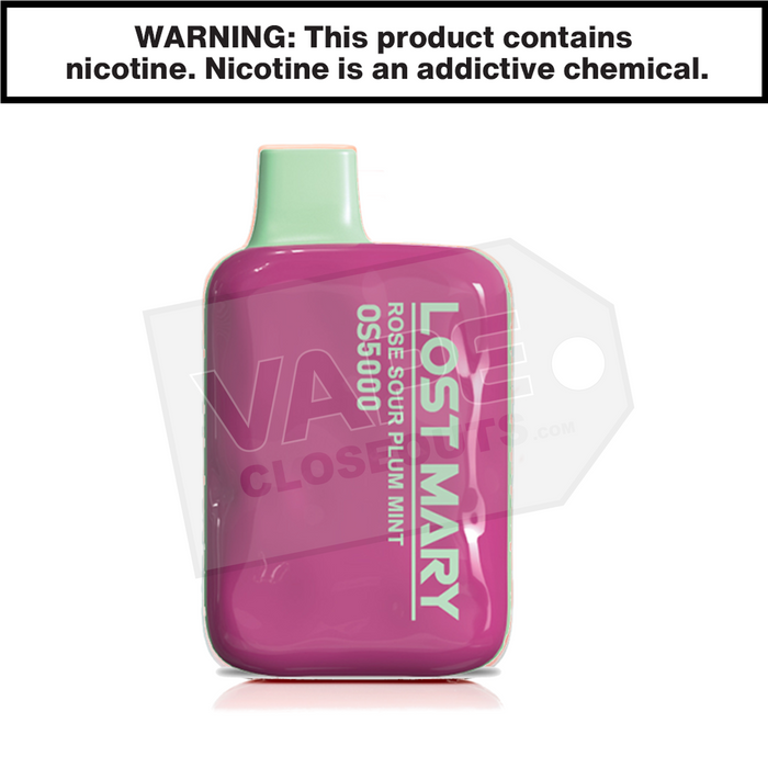 Rose Sour Plum Mint Lost Marry OS5000 Disposable Vape VC Rose Sour Plum Mint Lost Marry OS5000 Disposable Vape VC
