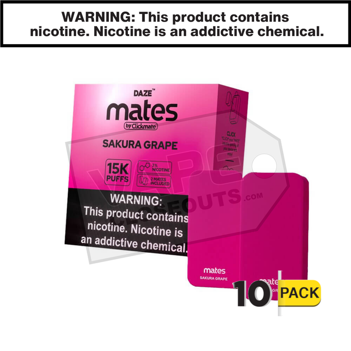 Sakura Grape 7 Daze Clickmate Mates Pods 2% Nicotine 10 Pack