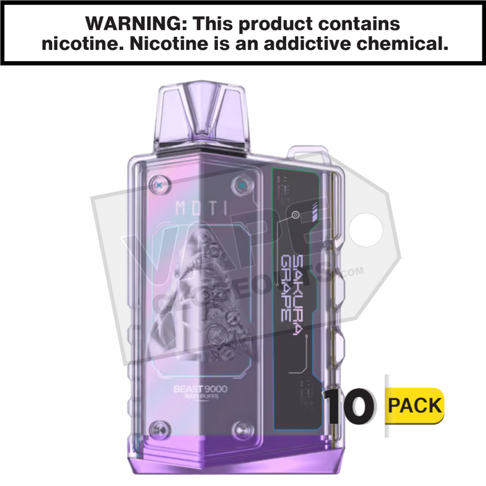 sakura grape moti disposable vape 10 Pack