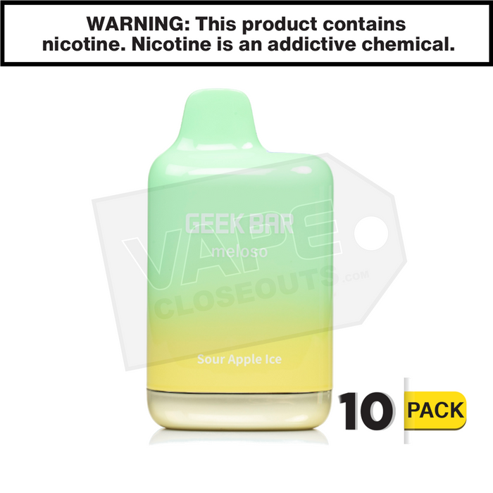 Sour Apple Ice Geek Bar Meloso Max Disposable Vape Sour Apple Ice Geek Bar Meloso Max Disposable Vape