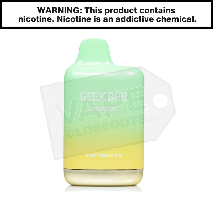 Sour Apple Ice Geek Bar Meloso Max Disposable Vape Sour Apple Ice Geek Bar Meloso Max Disposable Vape