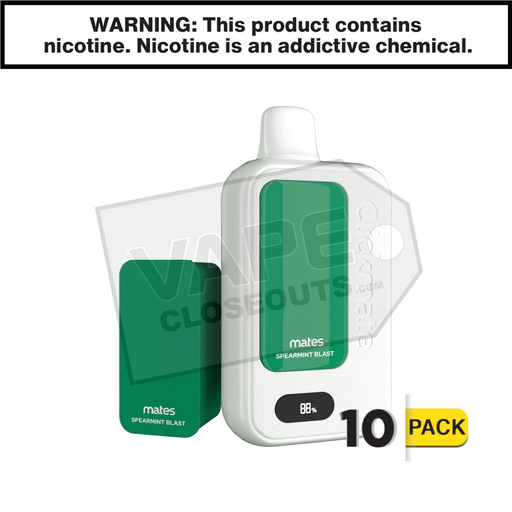 7Daze Spearmint Blast Clickmate 15000 Disposable Vape Kit 10 pack