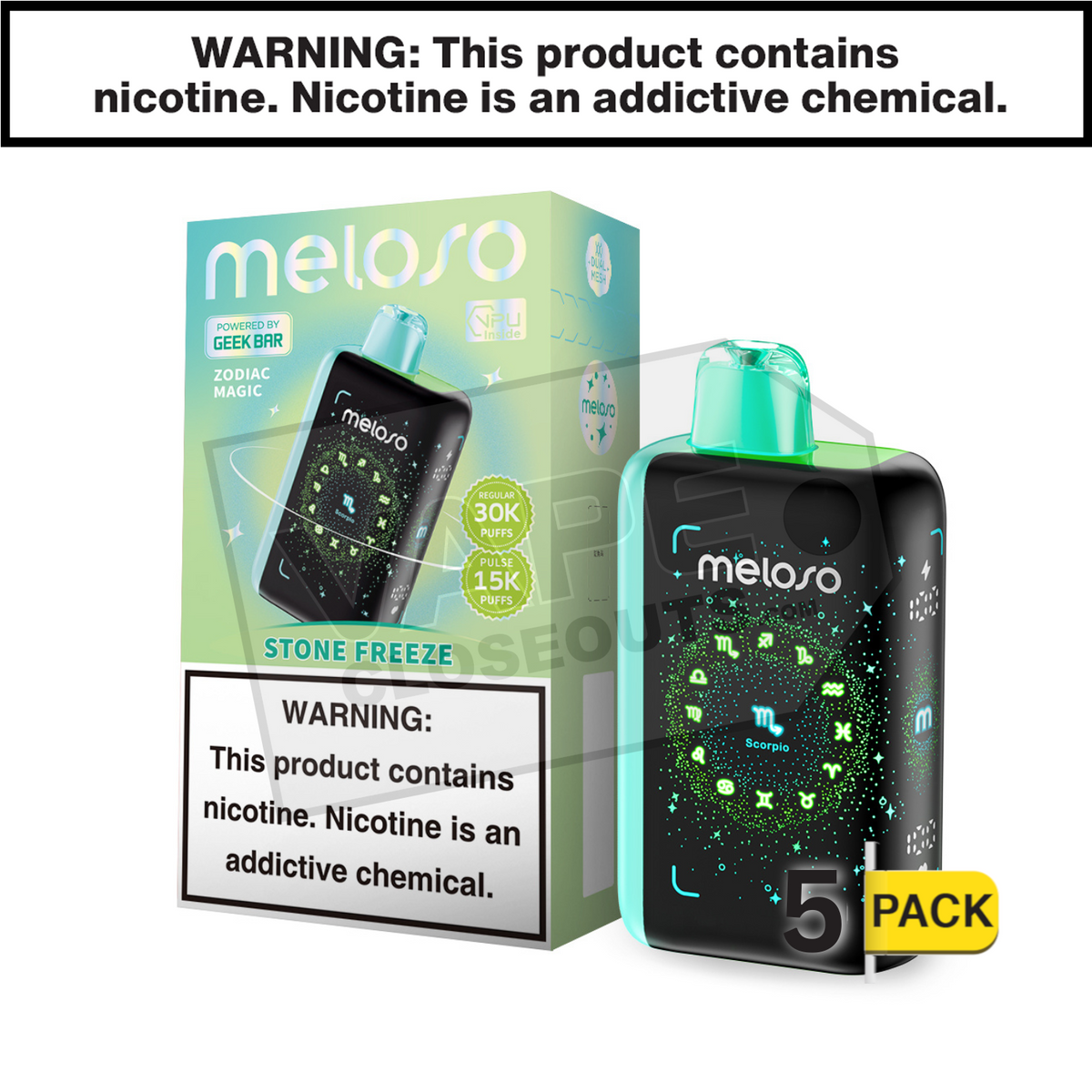 Stone Freeze Geek Bar Meloso 30K Disposable Vape