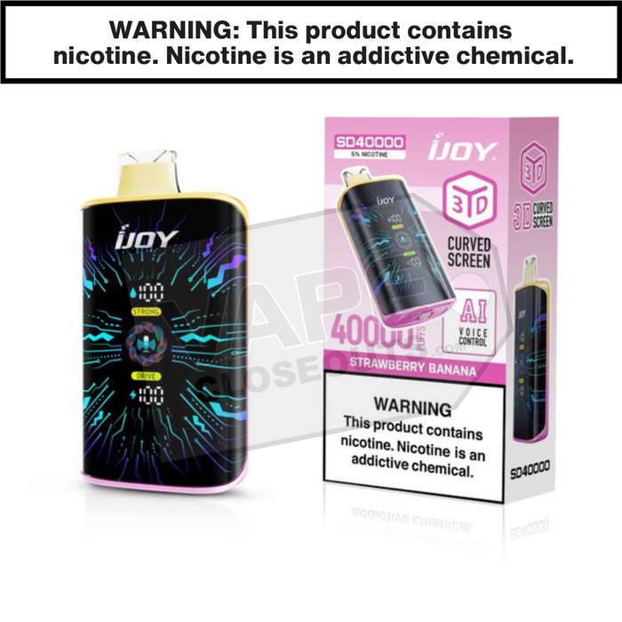 Strawberry Banana iJoy Bar SD40000 Disposable Vape
