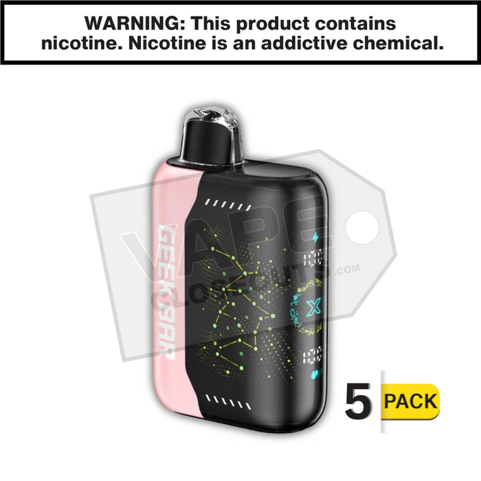 Strawberry B Pop Geek Bar Pulse X 25K Disposable Vape