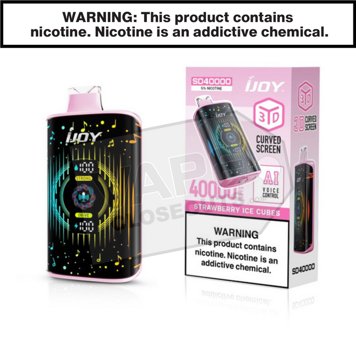 Strawberry Ice Cubes iJoy Bar SD40000 Disposable Vape
