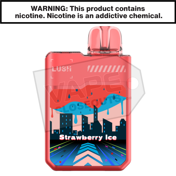 Strawberry Ice Geek Bar Digiflavor Lush 20K Disposable Vape