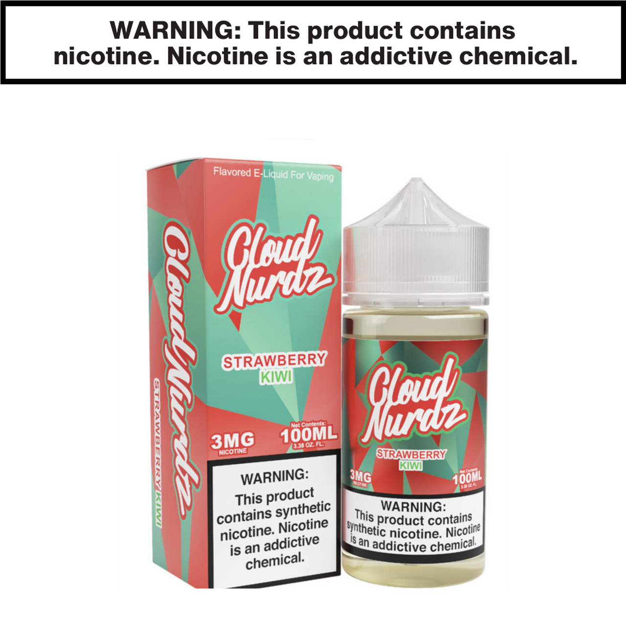 Strawberry Kiwi Freebase Cloud Nurdz eJuice 