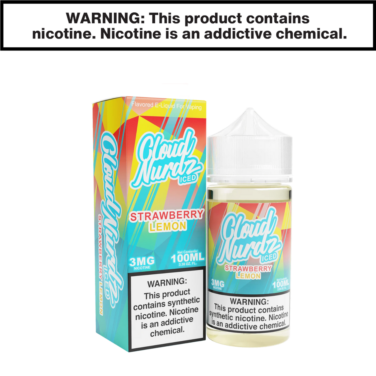 Strawberry Lemon Iced Freebase Cloud Nurdz eJuice 