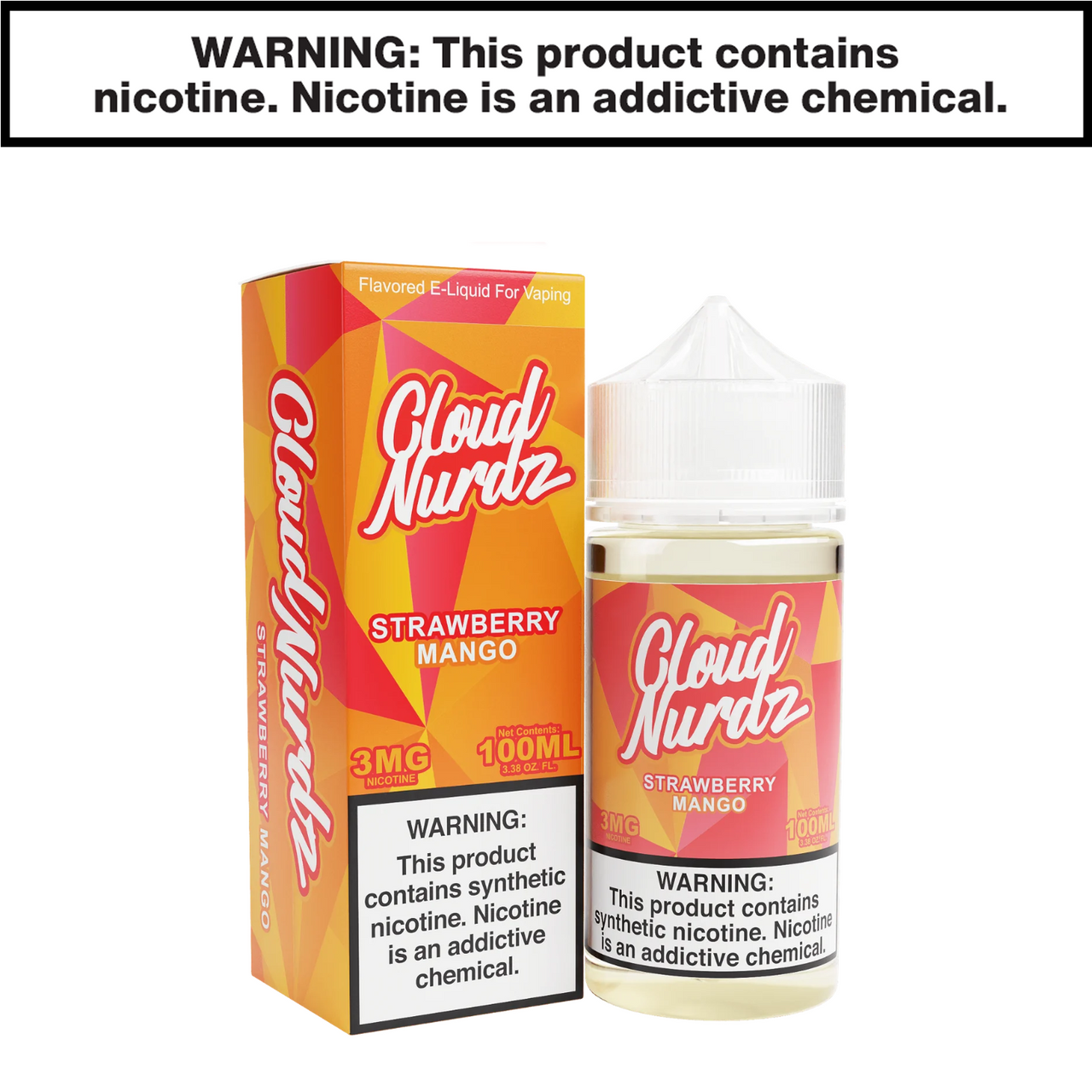 Strawberry Mango Freebase Cloud Nurdz eJuice 