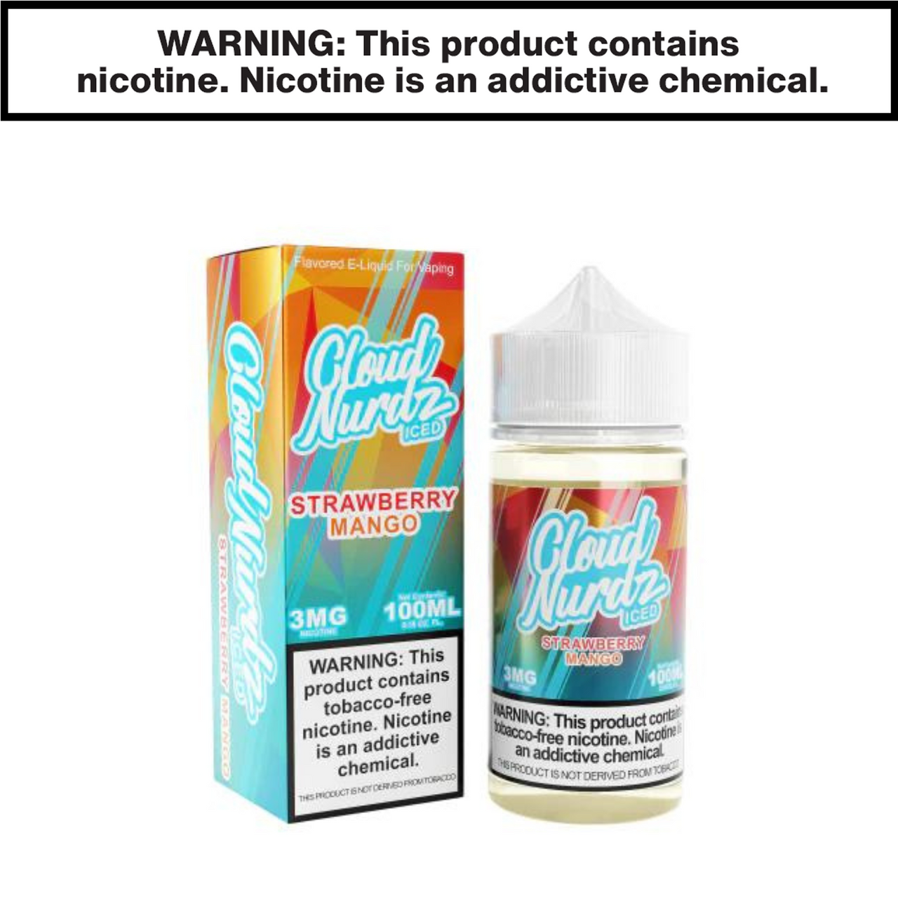 Strawberry Mango Iced Freebase Cloud Nurdz eJuice 