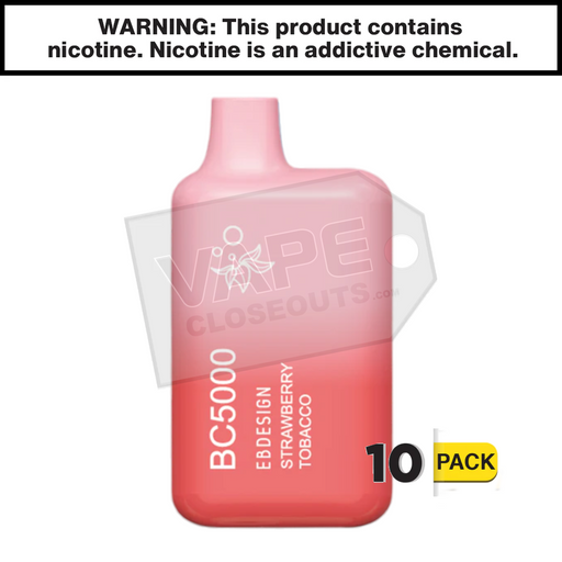 Strawberry Tobacco EBDESIGN | BC5000 Puff Elf Bar Disposable Vape Strawberry Tobacco EBDESIGN | BC5000 Puff Elf Bar Disposable Vape