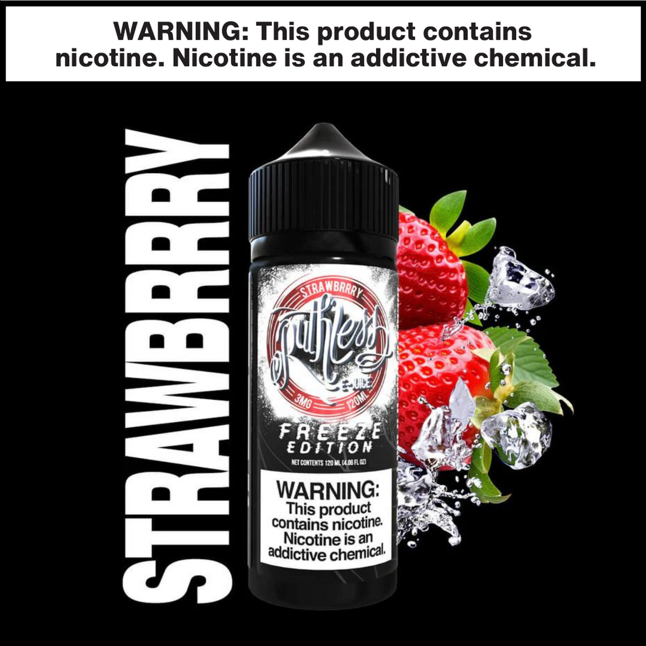 Strawberry Freeze Ruthless eJuice 120mL Freebase