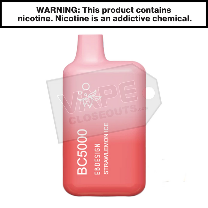 StrawLemon Ice EBDESIGN | BC5000 Puff Elf Bar Disposable Vape StrawLemon Ice EBDESIGN | BC5000 Puff Elf Bar Disposable Vape