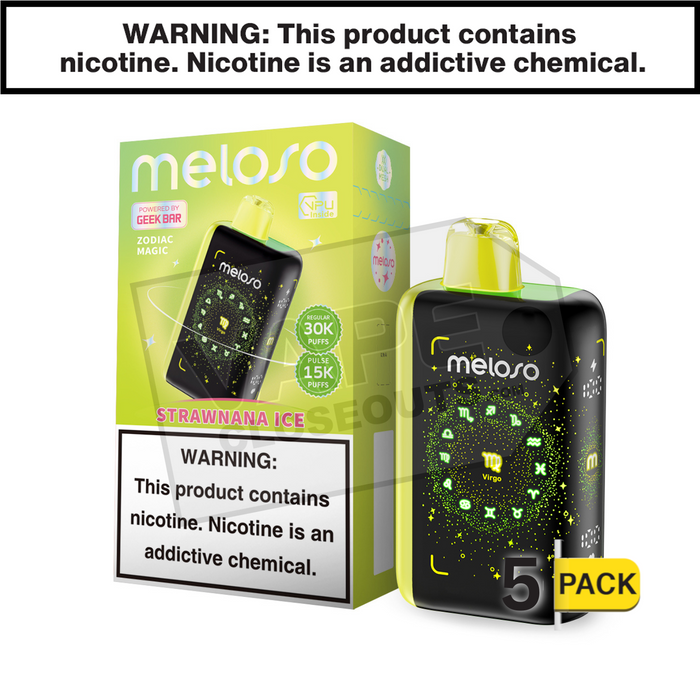 Strawnana Ice Geek Bar Meloso 30K Disposable Vape Strawnana Ice Geek Bar Meloso 30K Disposable Vape