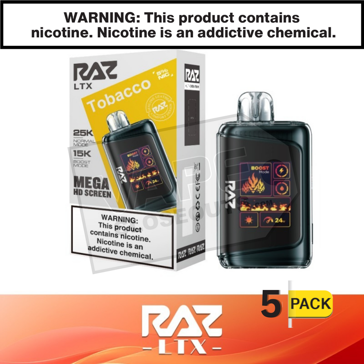 tobacco raz vape Tobacco RAZ LTX 25K Disposable Vape