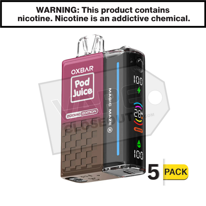 tobacco royale oxbar x Pod Juice Magic Maze 2.0 30K Disposable OXBAR Astro Maze 50K Tobacco