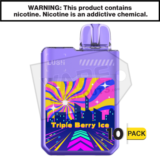 Triple Berry Ice Geek Bar Digiflavor Lush 20K Disposable Vape 10 pack