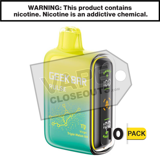 Triple Melon Ice Geek Bar Pulse Disposable Vape 10 pack