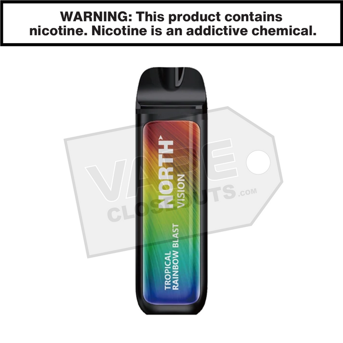  tropical rainbow blast north vision 15000 puff disposable vape