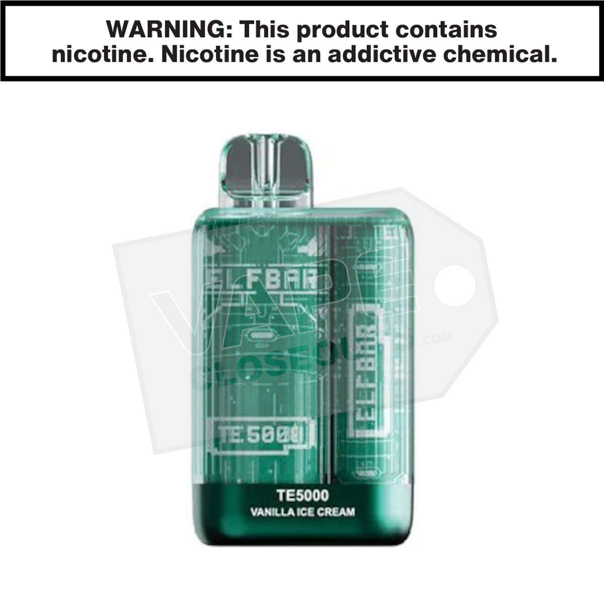 Vanilla Ice Cream Elf Bar TE5000 Disposable Vape