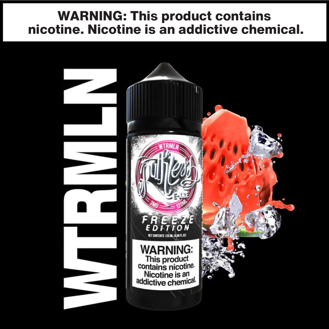 Watermelon Freeze Ruthless eJuice 120mL Freebase