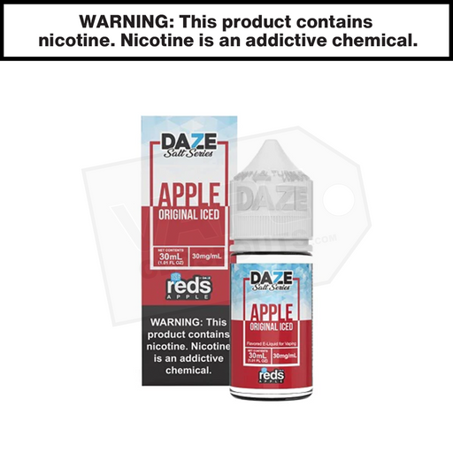 7 Daze Reds Apple Iced - Nic Salt eJuice (30ml)