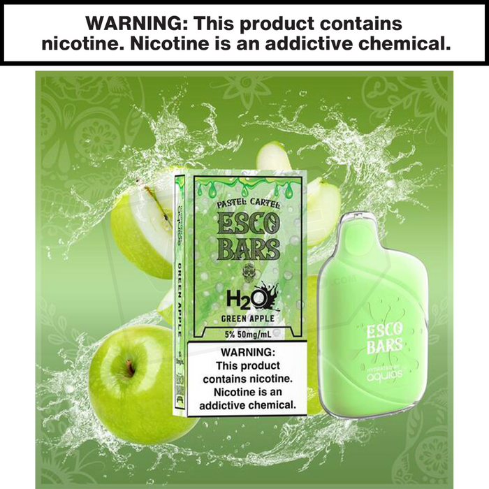 Green Apple Aquios Esco Bar Disposable Vape Green Apple Aquios Esco Bar Disposable Vape