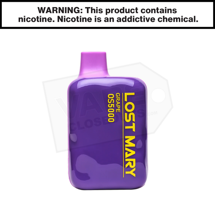 Grape Lost Mary OS5000 Disposable Vape Grape Lost Mary OS5000 Disposable Vape