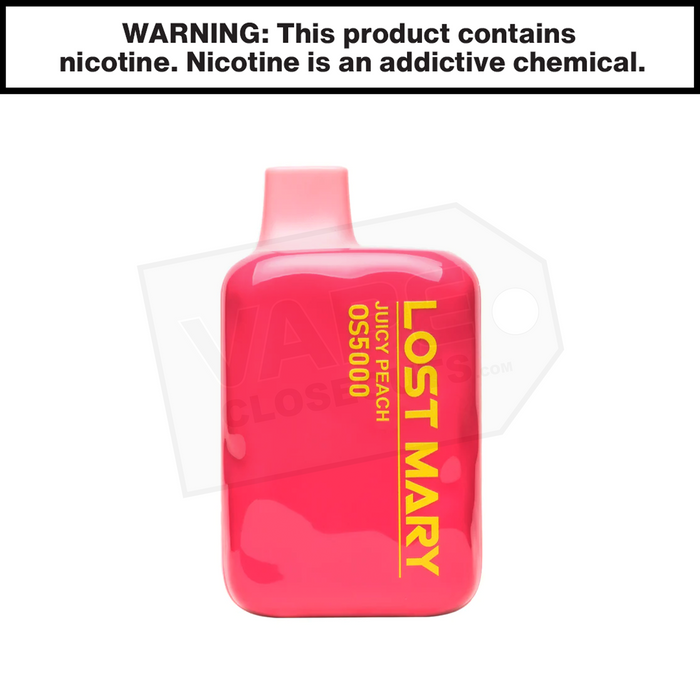 Juicy Peach Lost Mary OS5000 Disposable Vape Juicy Peach Lost Mary OS5000 Disposable Vape
