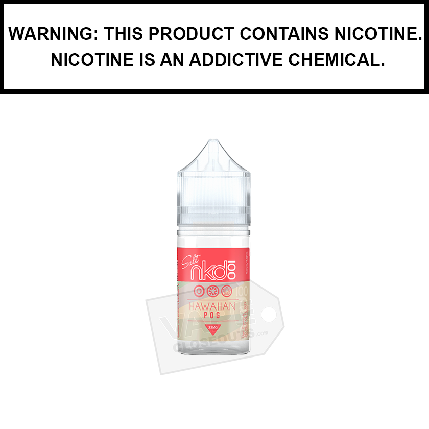 Vape Juice 40mg Hawaiian POG Naked 100 Salt ELiquid $9.98 Red Hawaiian Salt