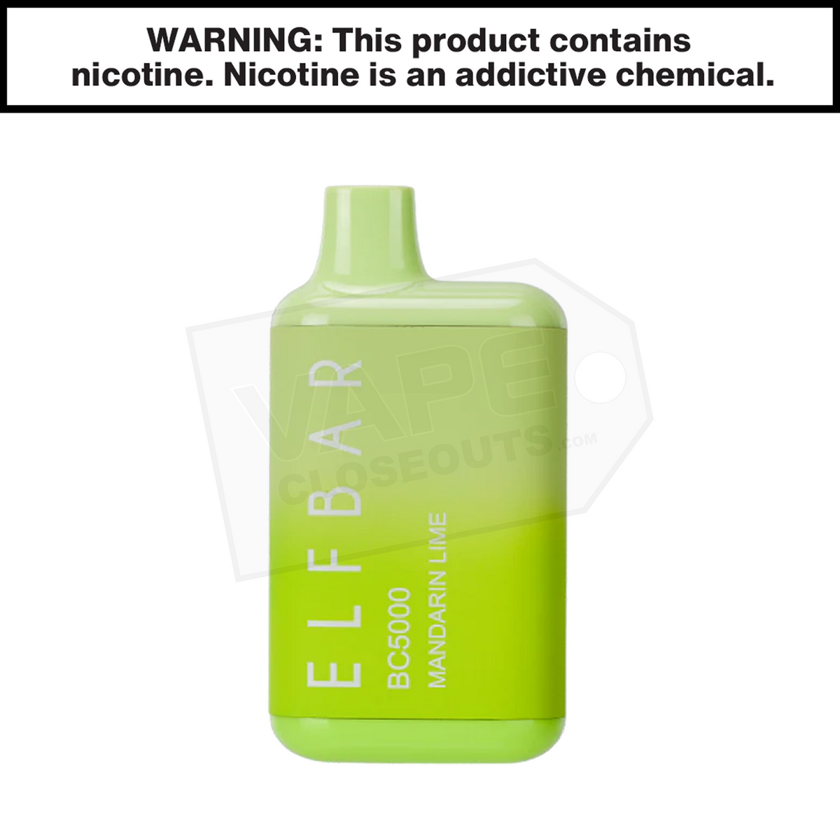 elf bar vape uk ELF BAR BC5000 Mandarin Lime Disposable Vape